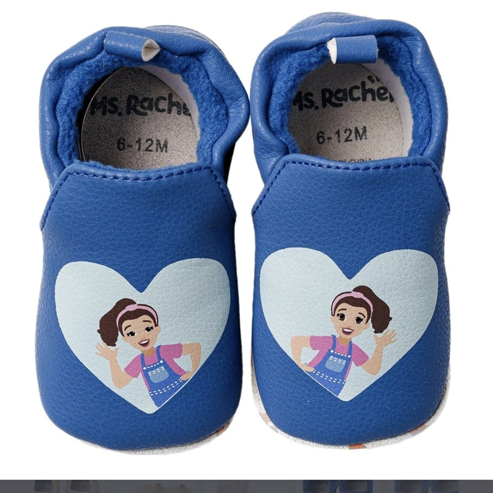 Blue Kids Shoes with Cartoon Design